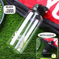 700ml Summer Borosilicate Glass Sports Water Bottle with Straw